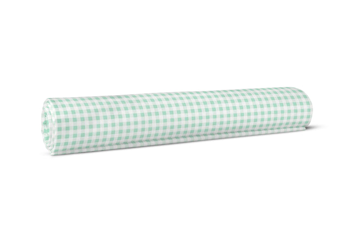 20s Sheeting Light Green Checks Fabric (1 Meter)