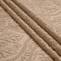 Embossed Velvet Beige Fabric by Meter