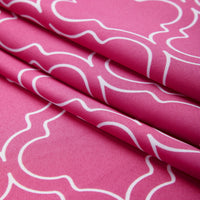 Printed Satin Fabric by Meter | Wide - 58 Inch Width (147 cm) | Soft Polyester Cloth for Curtains, Cushion Covers, Dresses, Kurtis, Crafts, Craft Sewing & Home Decor