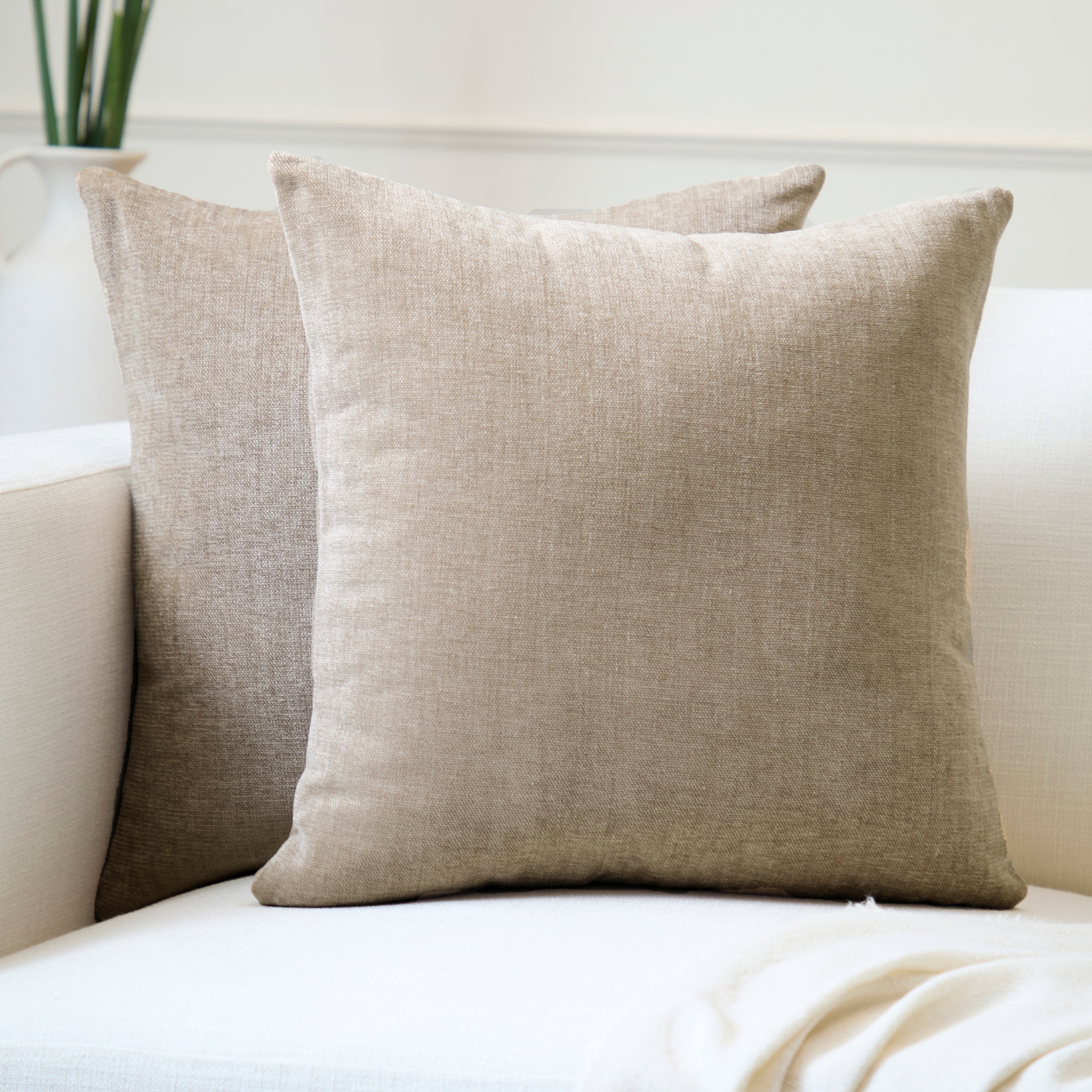 Chenille Sand Cushion Cover (Pack of 2)