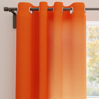 Canvas Orange Curtain (Pack of 1)