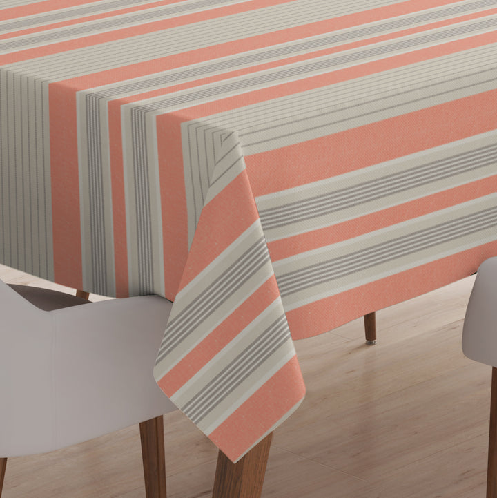 Cotton Peach Table Cloth (Pack of 1)