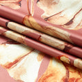 Blackout Polyester Gingko Plum Fabric (Pack of 1)