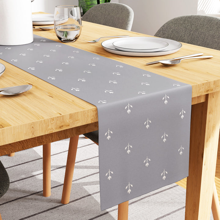 Blackout Buti Medium Grey Table Runner (Pack of 1)