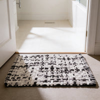 Cotton Black Bathmat (Pack of 1)
