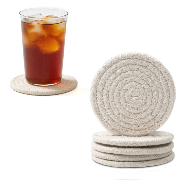 Cotton Off White Coaster