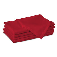 Cotton Deep Red Table Napkins (Pack of 6)
