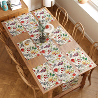 Cotton Fruit Table Runner+Placemat (Pack of 7)