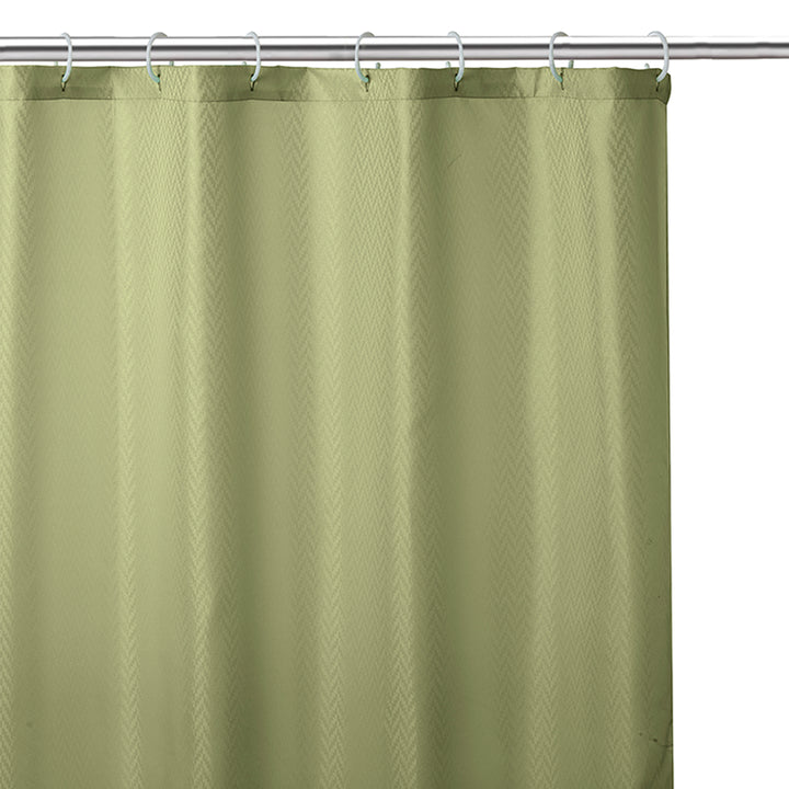 Polyester ZZ Sage Shower Curtain (Pack of 1)
