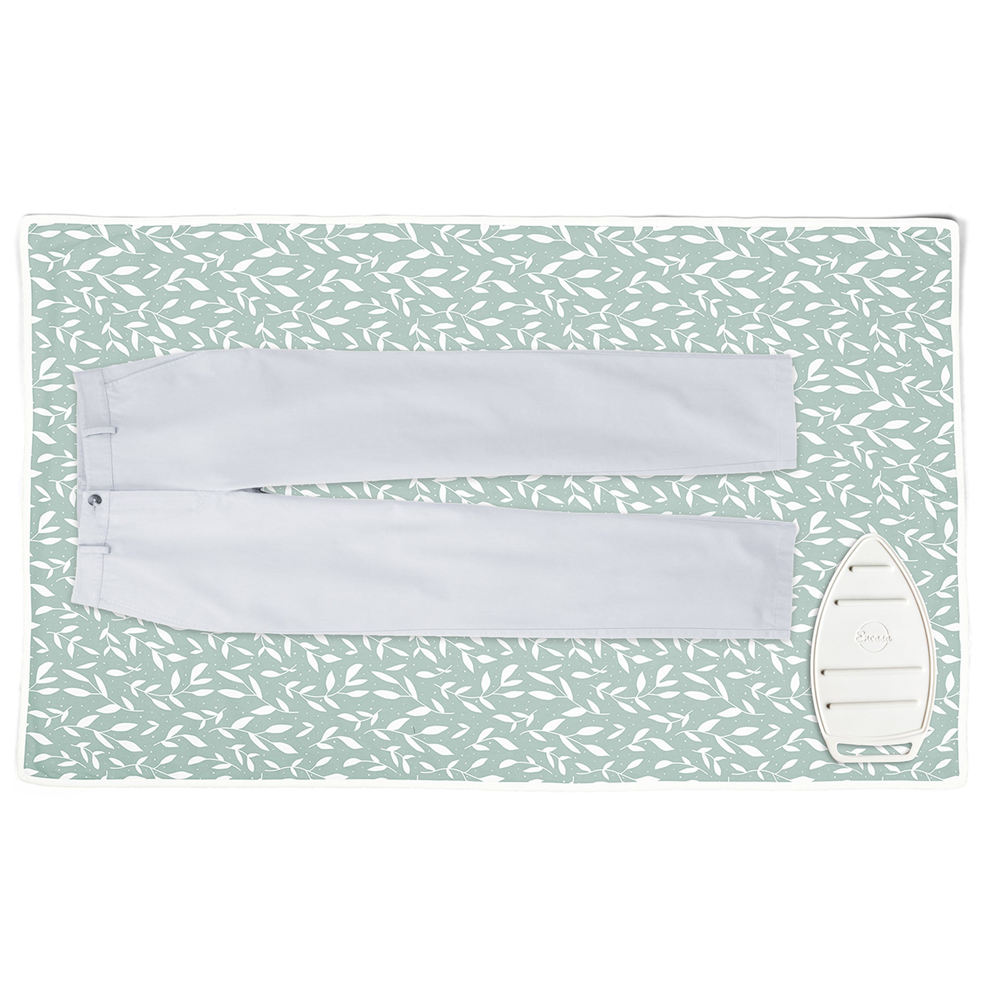 20s Sheeting Green Leaflet Ironing Mat (Pack of 1)