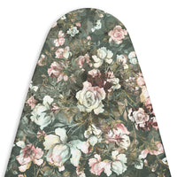 20s Cotton Twill Green Roses Ironing Board Cover (Pack of 1)