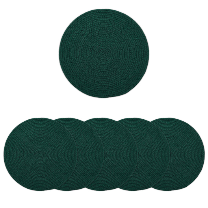 Cotton Dark Green Placemat (Pack of 6)