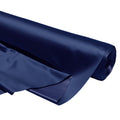Satin Polyester Silk Navy Fabric by Meter