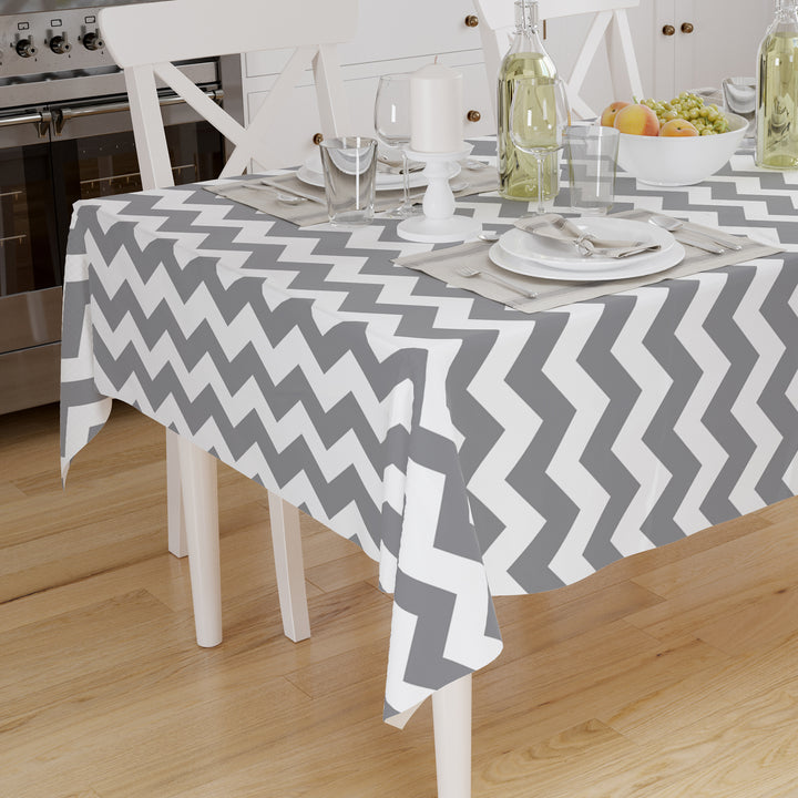 Cotton Zig Zag Table Cloth (Pack of 1)