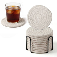 Cotton Off White Coaster