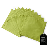 Cotton Lime Green Table Napkins (Pack of 12)