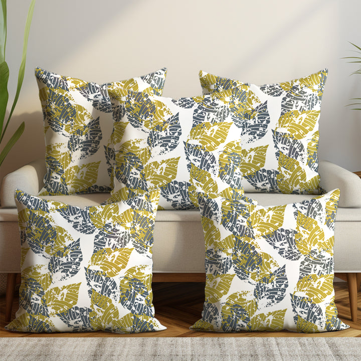 Micro Dry Leaves Cushion Cover