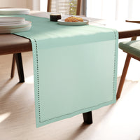 Cotton Mint Green Table Runner (Pack of 1)