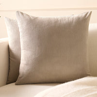 Corduroy Light Taupe Cushion Cover