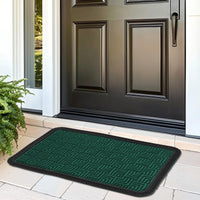 Polypropylene Main Door Entrance Mats Welcome Mat with Rubber Border | Anti Slip Rubber Backing | Ideal for Home, Outdoor, Balcony, Office | Pack of 1