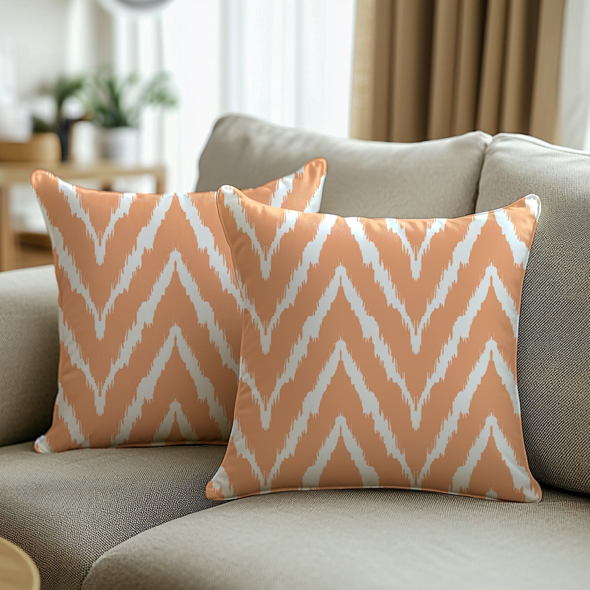 Micro Fire Orange Cushion Cover