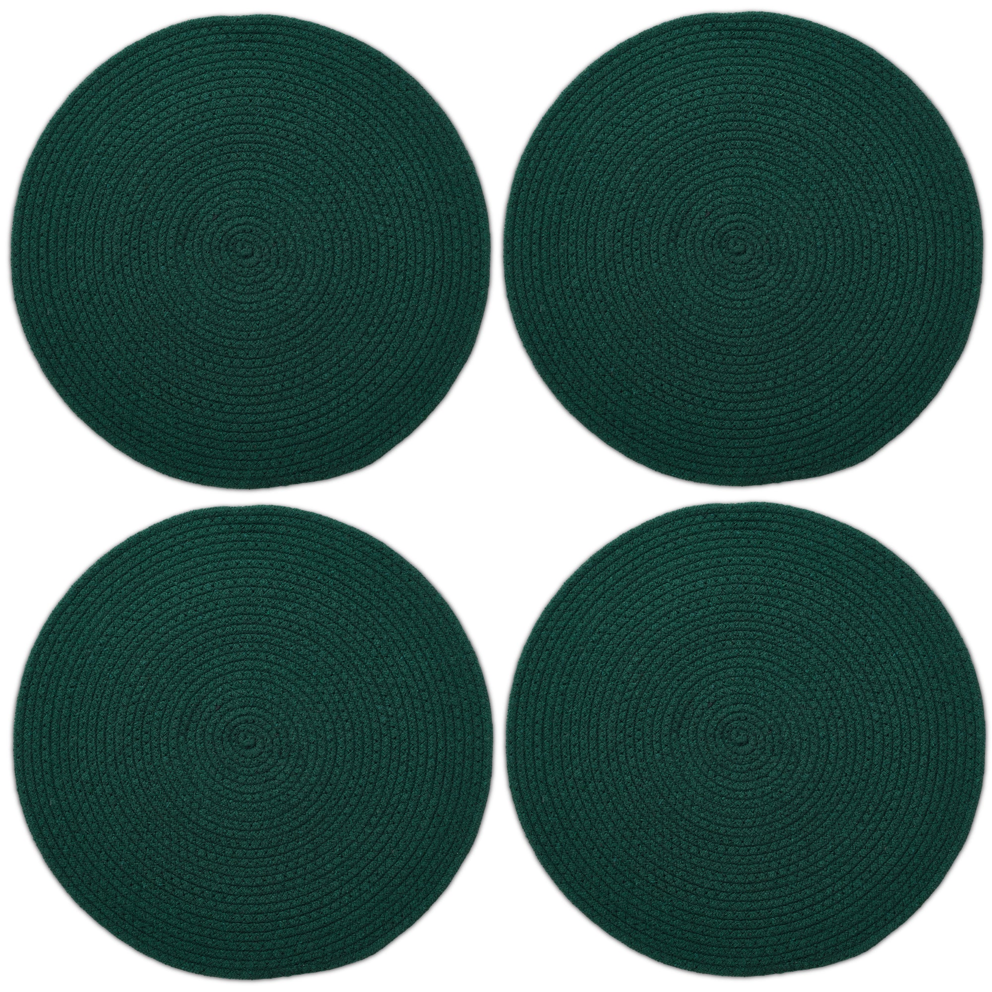 Cotton Dark Green Placemat (Pack of 4)