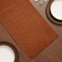 Quilted Velvet Orange Table Runner