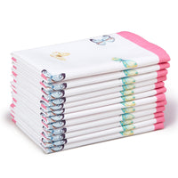 Spun Polyester Pink Butterflies Table Napkin