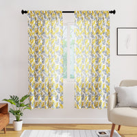 Polyester Dry Leaves Curtain (Pack of 2)