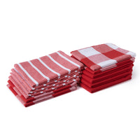 Cotton Red Kitchen Towel (Pack of 12)