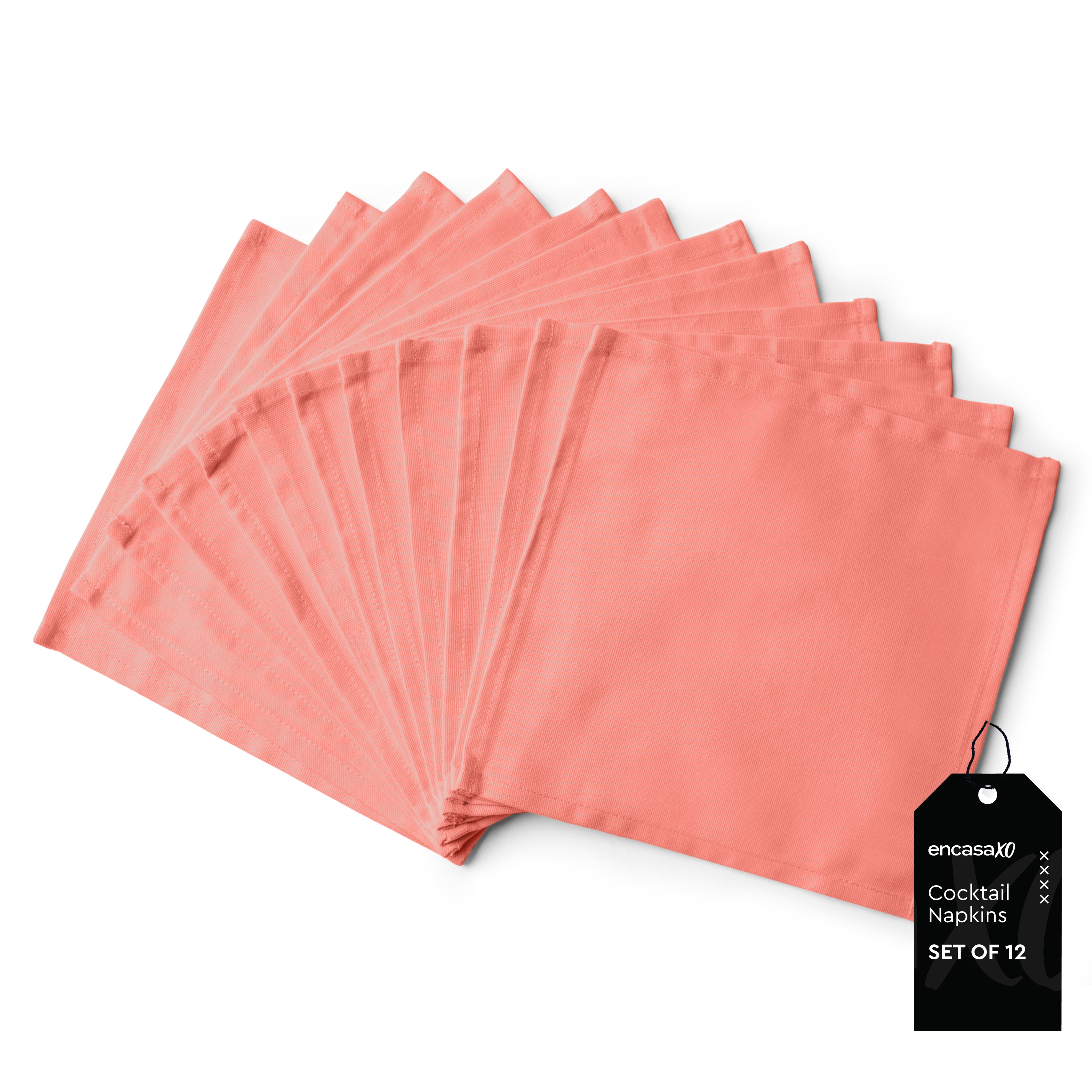 Canvas Coral Table Napkin (Pack of 12)