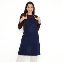 Cotton Scotch Blue Apron (Pack of 1)