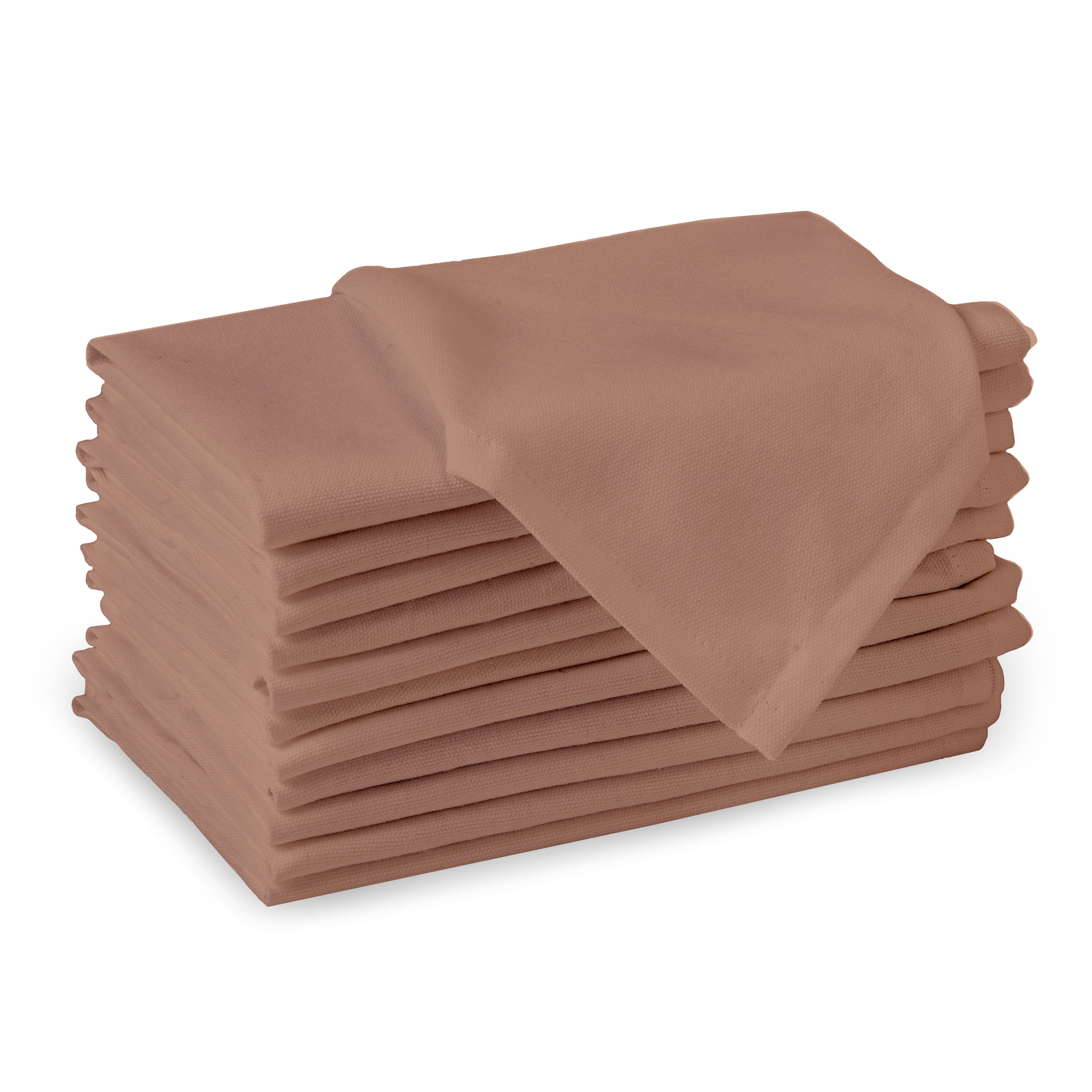 Cotton Tan Table Napkins (Pack of 12)