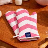20s Sheeting ZZ Magenta Oven Gloves (Pack of 2)