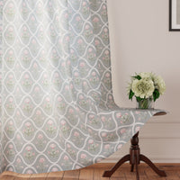 Polyester Light Grey Curtain (Pack of 2)