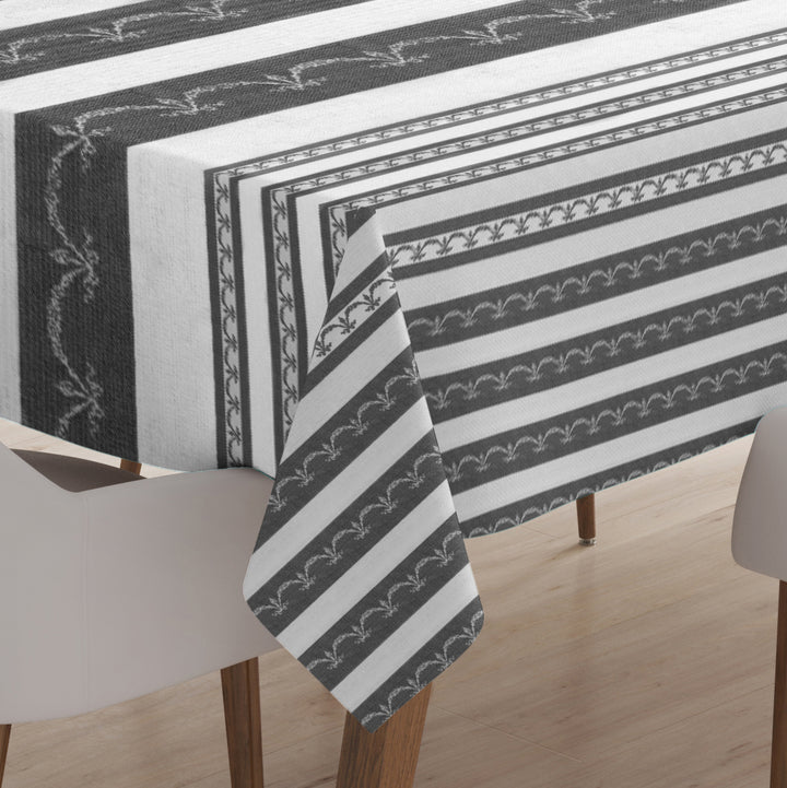 Cotton Grey Bunting Table Cloth (Pack of 1)