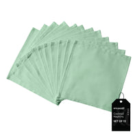 Cotton Mint Green Table Napkins (Pack of 12)
