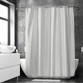 Polyester Grey Shower Curtain (Pack of 1)