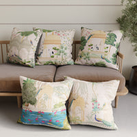 Polyester Mughal-03 Cushion Cover (Pack of 5)