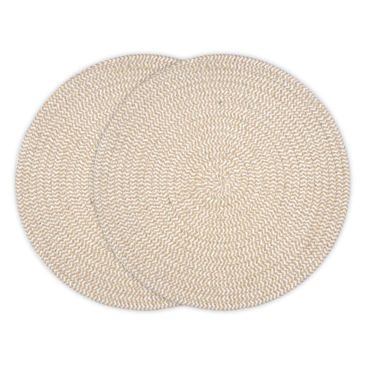 Cotton Beige & Off White Mix Placemat (Pack of 2)