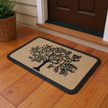 Polypropylene Tree-Beige Door Mat (Pack of 1)