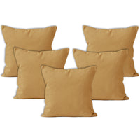 Canvas Mustard Cushion Cover