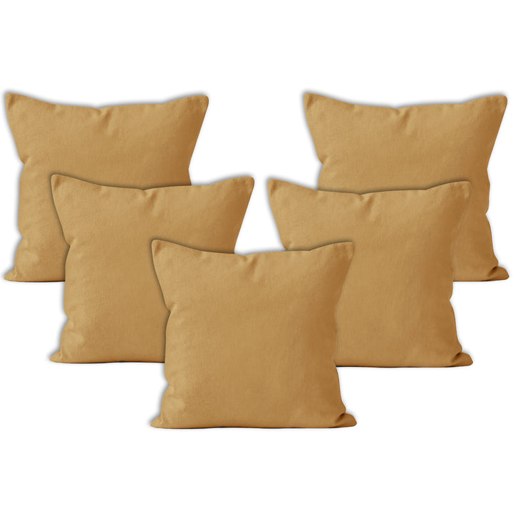 Canvas Mustard Cushion Cover