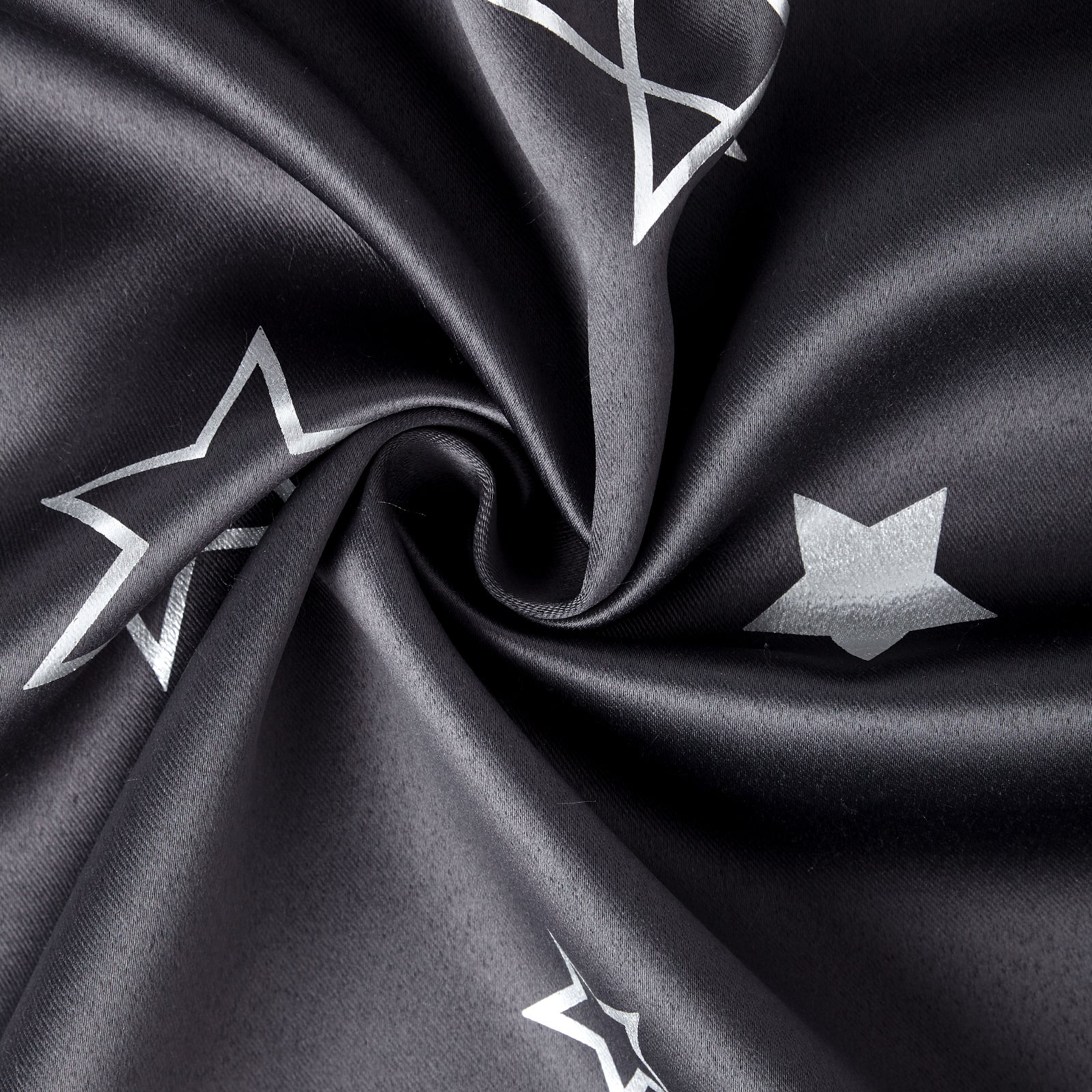 Polyester Printed Star Grey Fabric 1 Meter