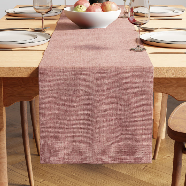 Chenille Buff Table Runner
