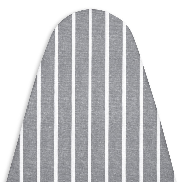Cotton Roma Grey Stripes Ironing Board Cover (Pack of 1)