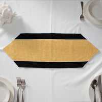 Cotton Black & Mustard Table Runner (Pack of 1)