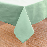 Cotton Mint Green Table Cloth (Pack of 1)