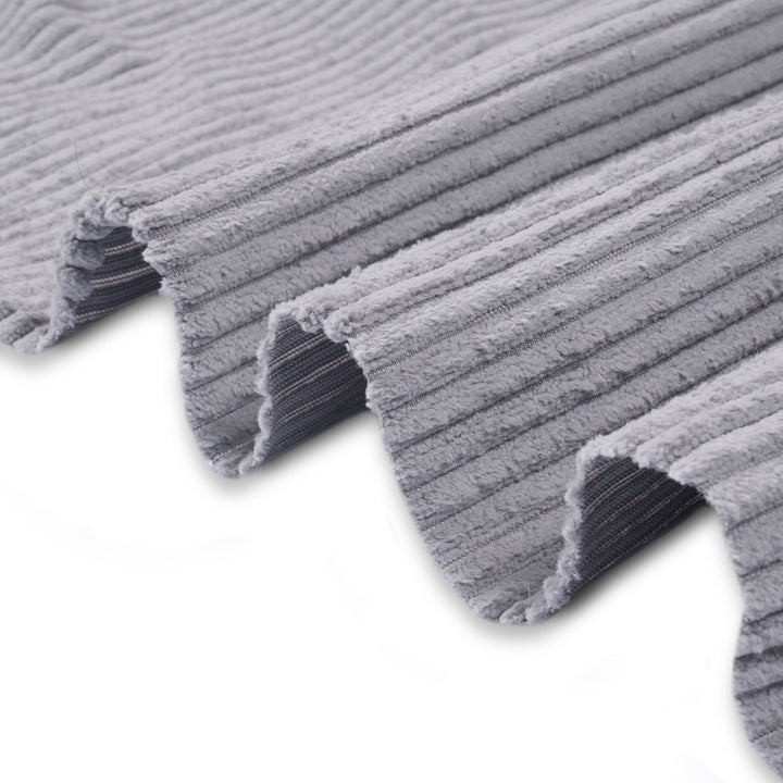 Corduroy Fabric by the Meter, 59" Wide Premium 238 GSM Polyester Upholstery & Sewing Material, Soft Ribbed Fabric for Sofa/Cushion Covers, Trousers, Curtains & DIY Crafts