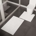 Cotton White Bathmat (Pack of 2)